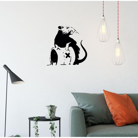 Banksy Toxic Rat Wall Sticker