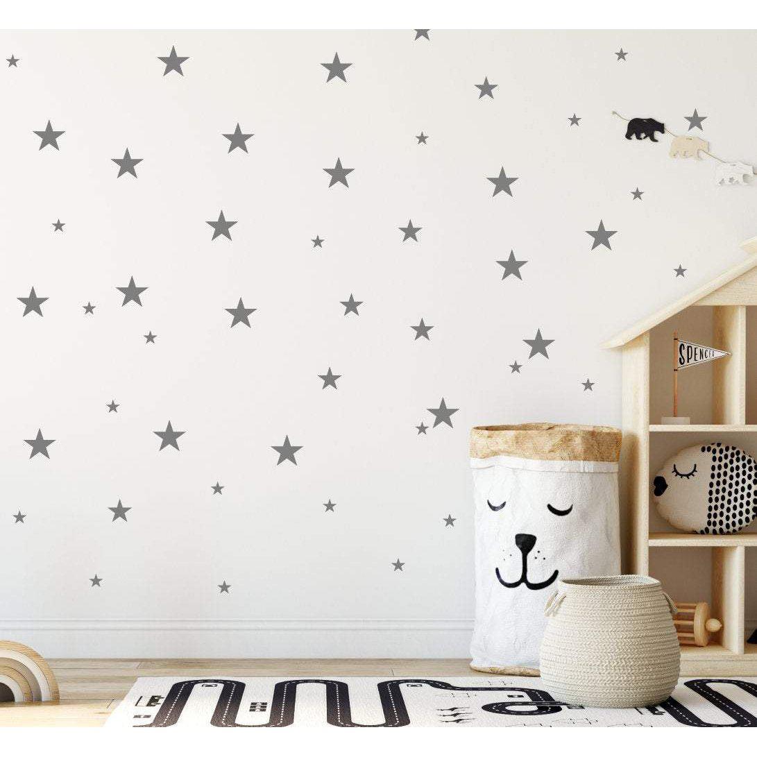 120 Colour Stars Wall Stickers