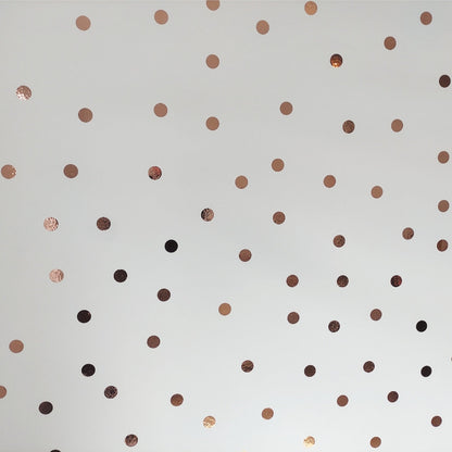 Rose Gold/Copper Polka Dot Wall Stickers Decals