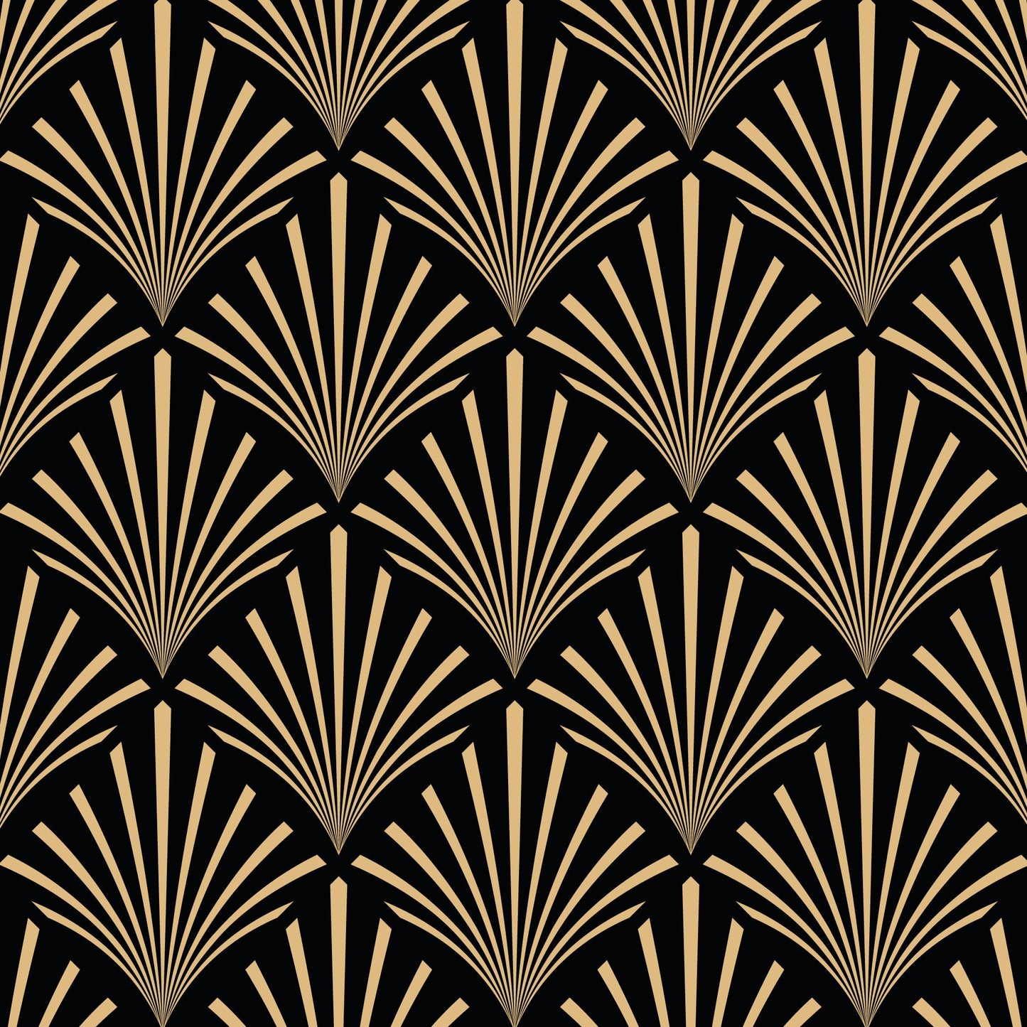Furniture Self Adhesive Sticker Wrap Art Deco Gold Pattern Vinyl Window/Furniture Wrap