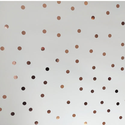 Rose Gold/Copper Polka Dot Wall Stickers Decals