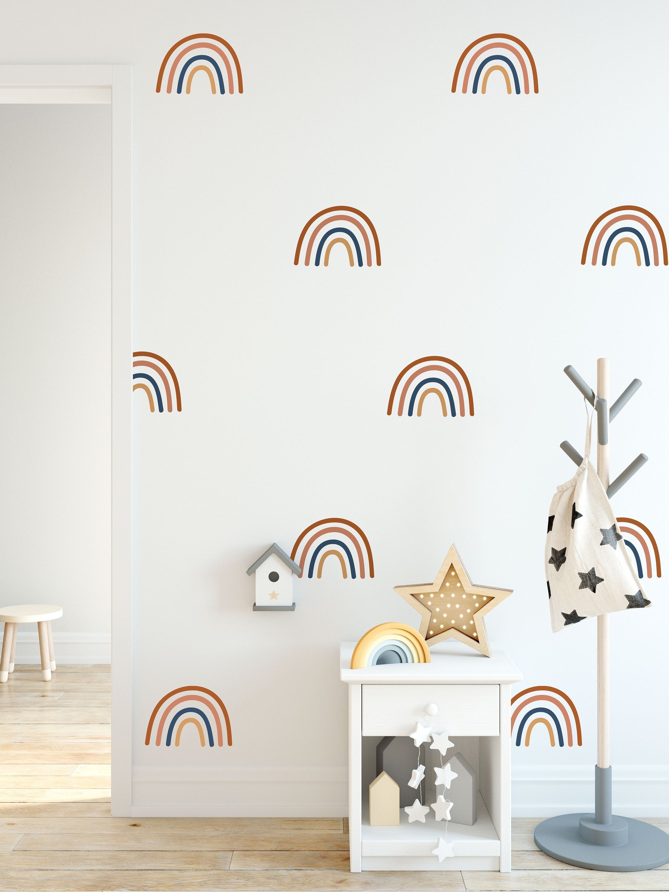 Multicolour Rainbow Wall Stickers 12 Pack QuoteMyWall multicolour-rainbow-wall-stickers-12-pack-quotemywall