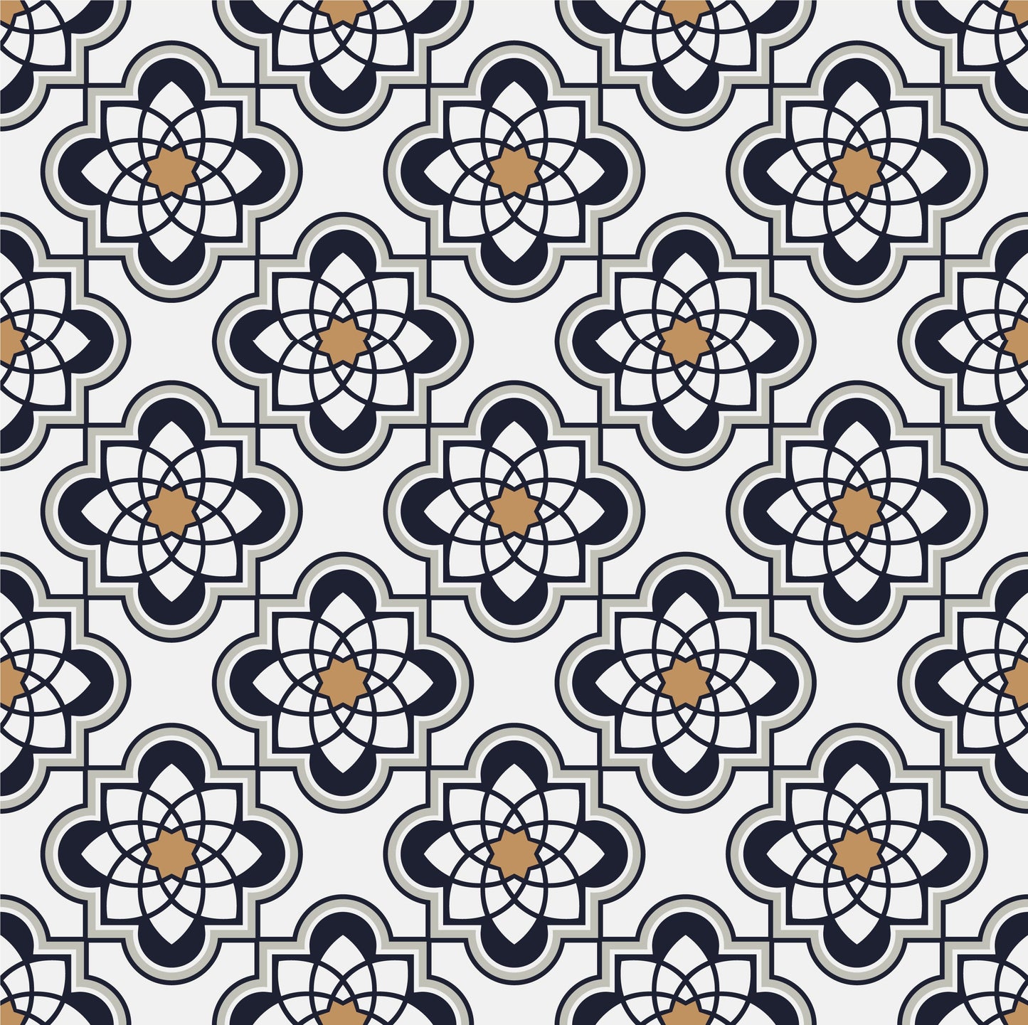 Blue/Yellow Mosaic Tile Stickers Pack