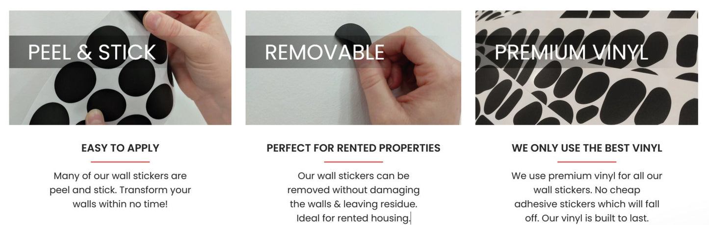 Polka Dot Wall Decals, Polka Dot Wall Stickers, Childrens Wall Stickers, Nursery Wall Art, Vinyl Stickers, Removable Wall Decor