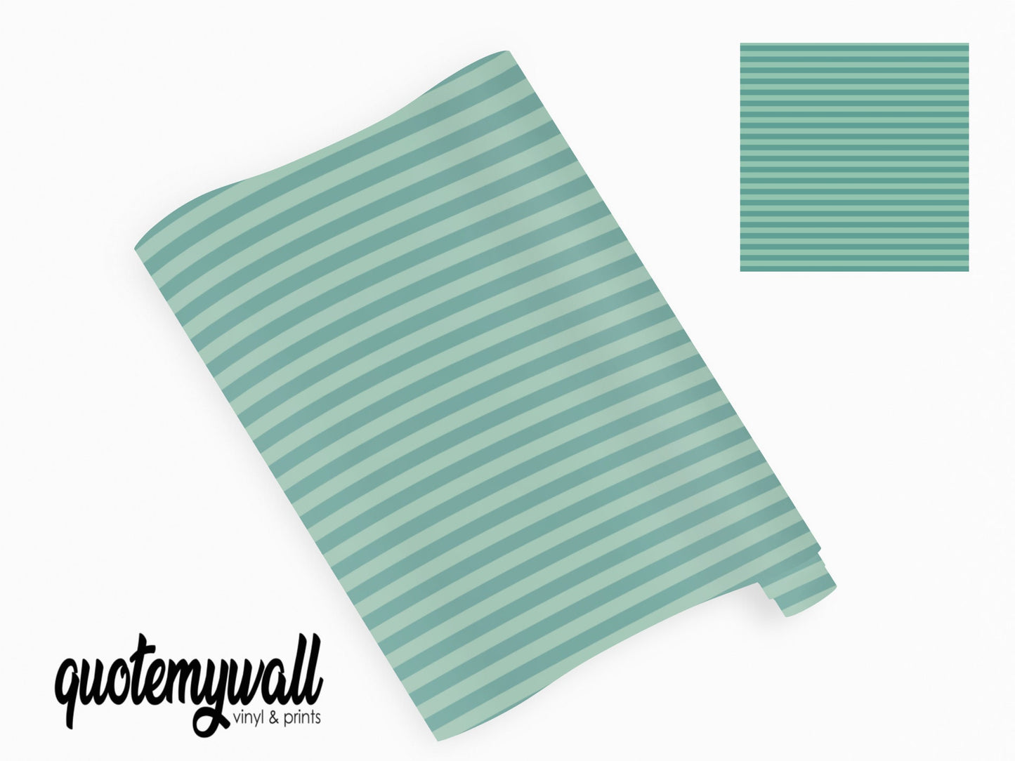 Green Stripe Pattern Furniture/Window Vinyl Wrap