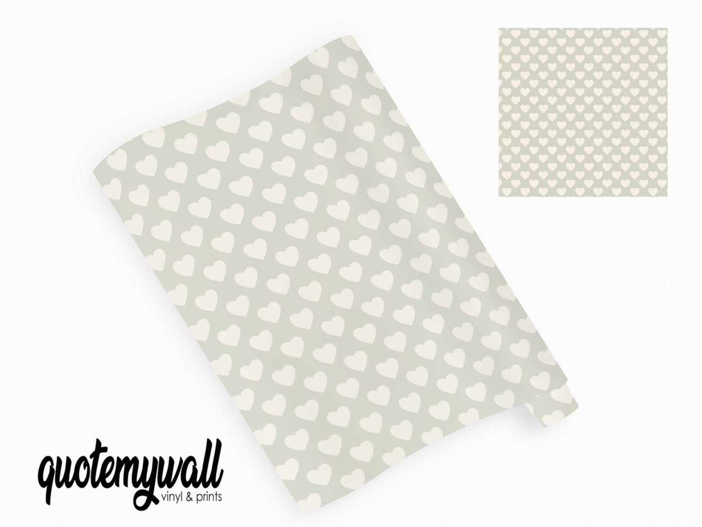 Heart Pattern Furniture/Window Vinyl Wrap