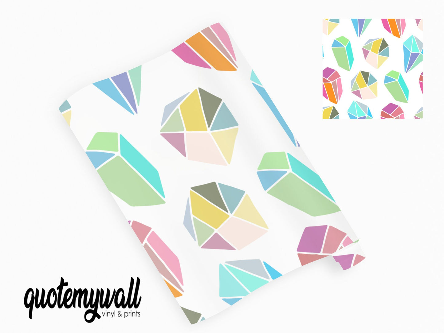 Geometric Colour Shapes Vinyl Sticker Wrap