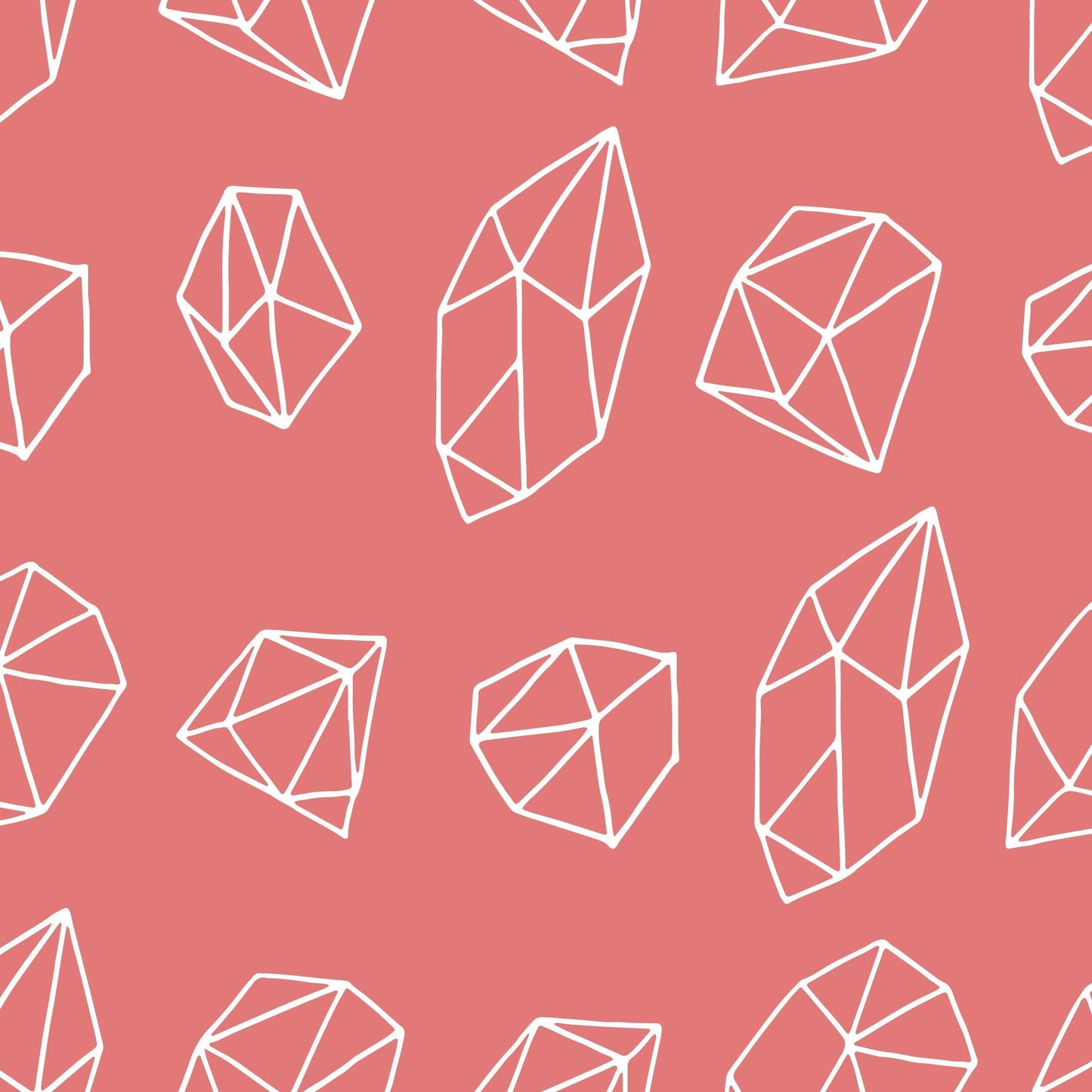 Geometric Red & White Furniture/Window Vinyl Wrap