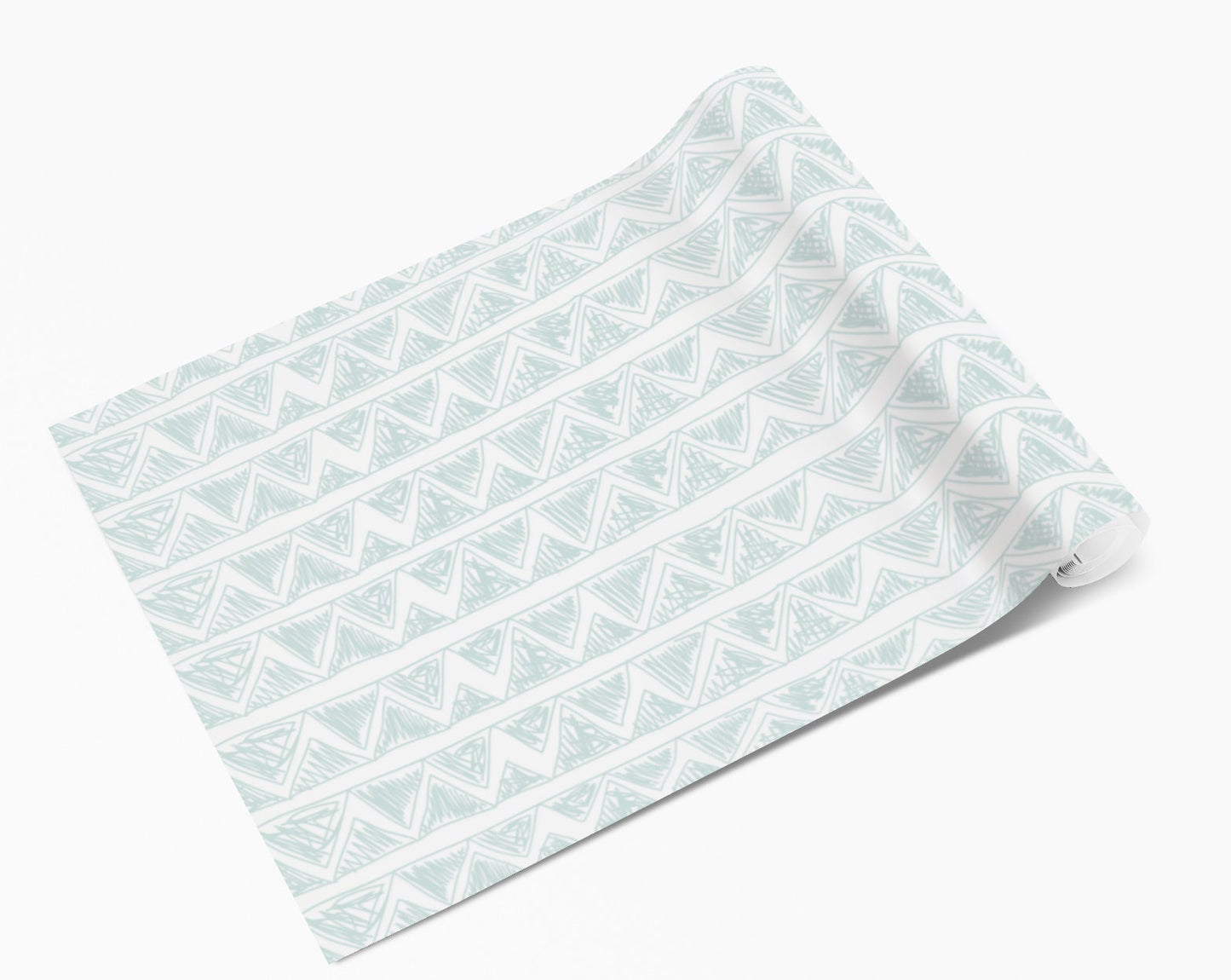 Light Blue Zig Zag Pattern Furniture Vinyl Wrap