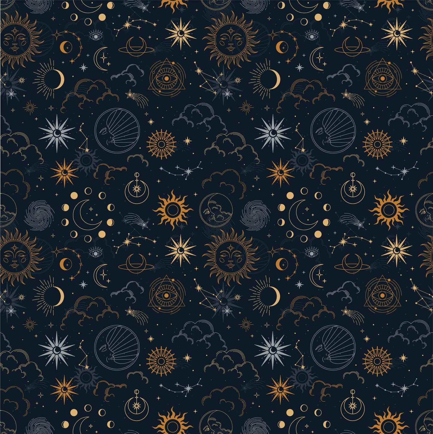 Constellations/Star & Moons Vinyl Furniture Wrap