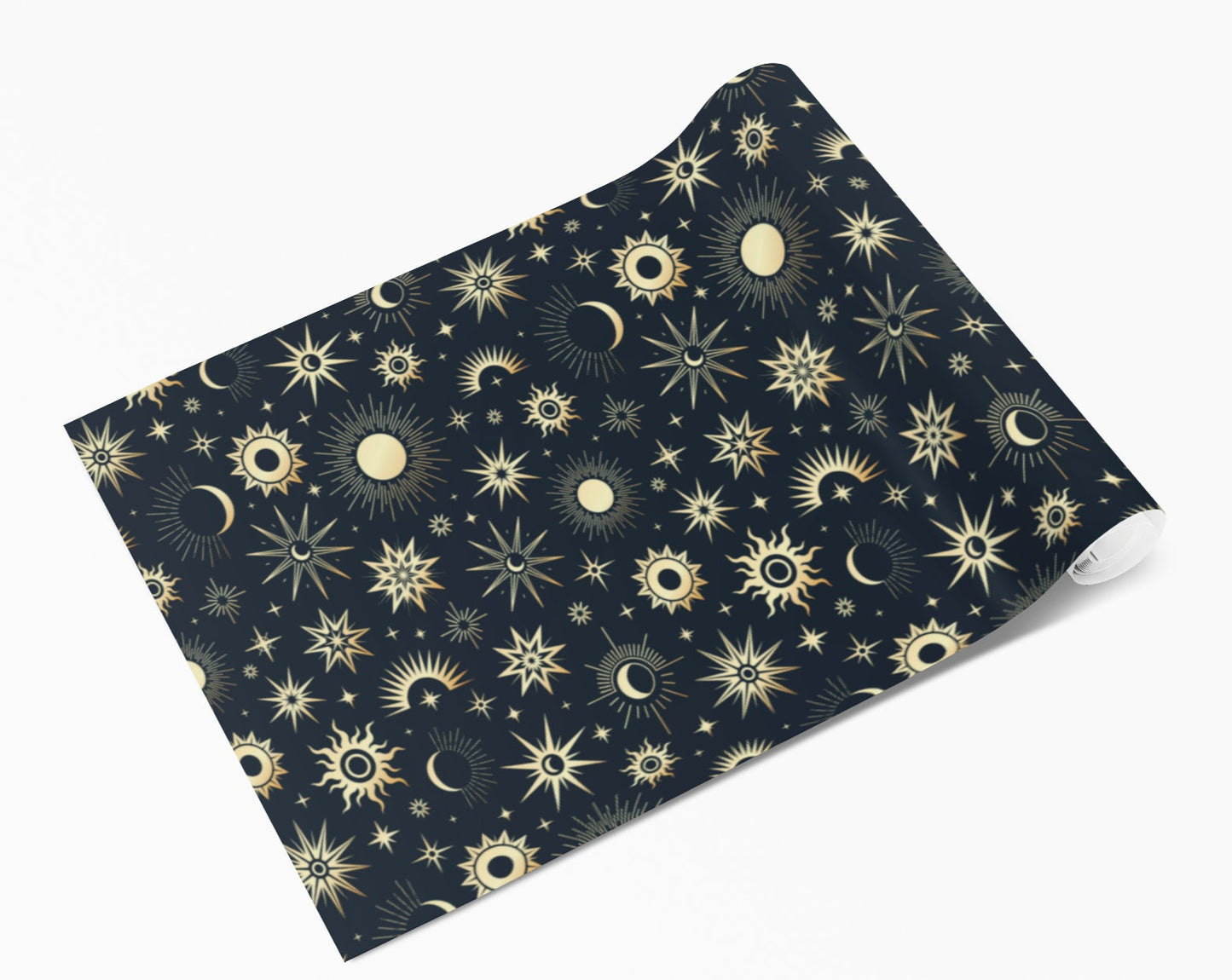 Gold Moon & Stars Vinyl Furniture Wrap