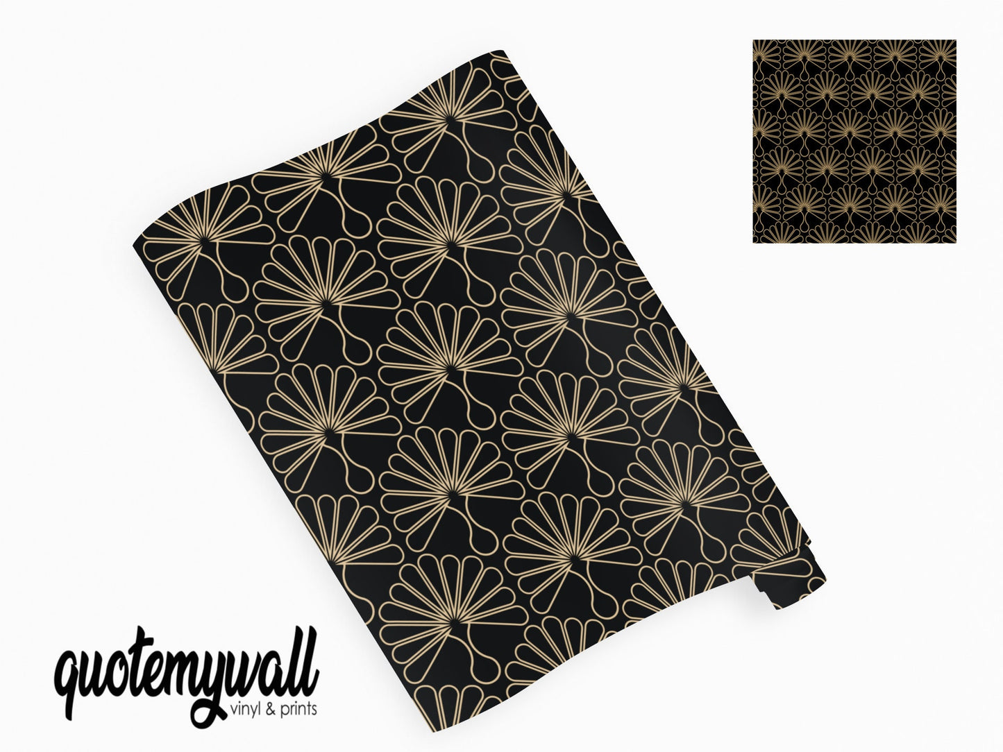 Gold Art Deco Vintage Pattern Vinyl Wrap