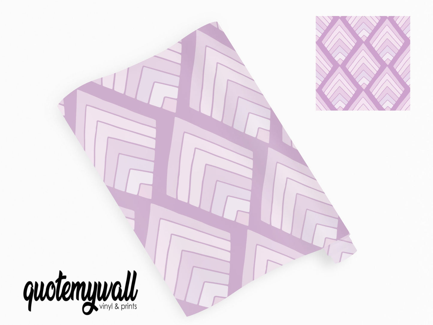 Lilac Geometric Diamonds Vinyl Furniture Wrap