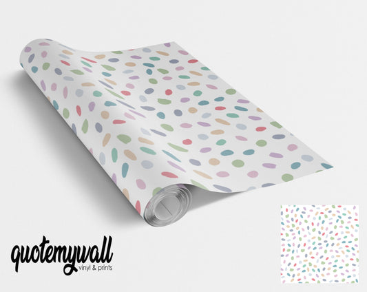 Coloured Polka Dots Pattern Vinyl Wrap