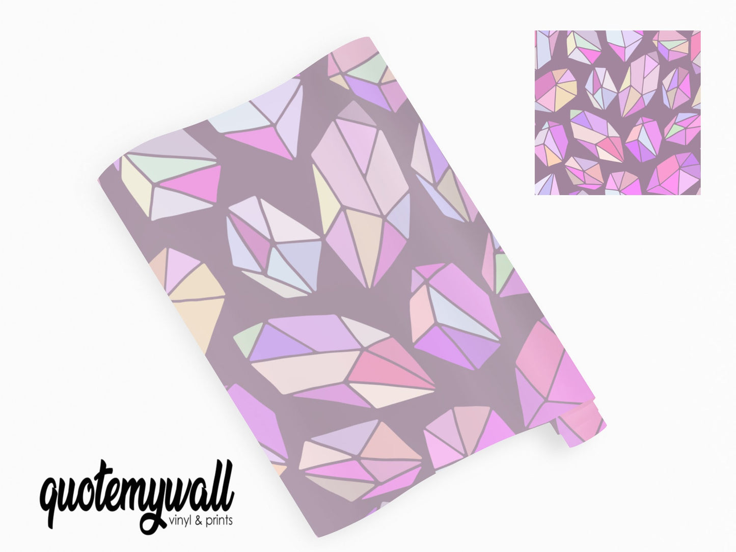 Pink Pastel Geometric Shapes Vinyl Sticker Wrap