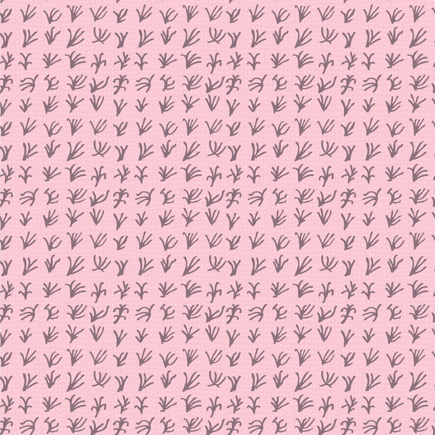 Hand Drawn Pink Plant Pattern Vinyl Sticker Wrap