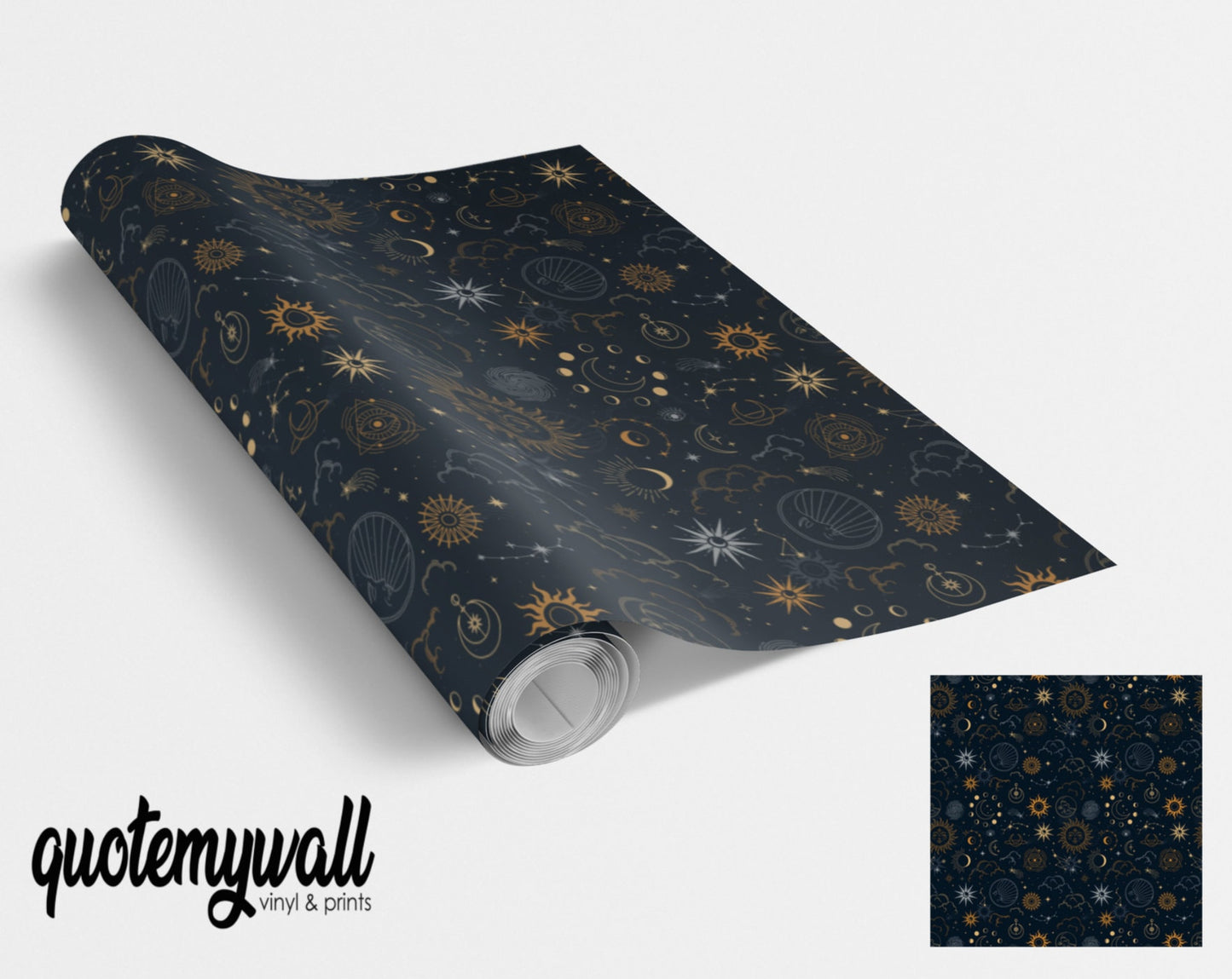 Constellations/Star & Moons Vinyl Furniture Wrap