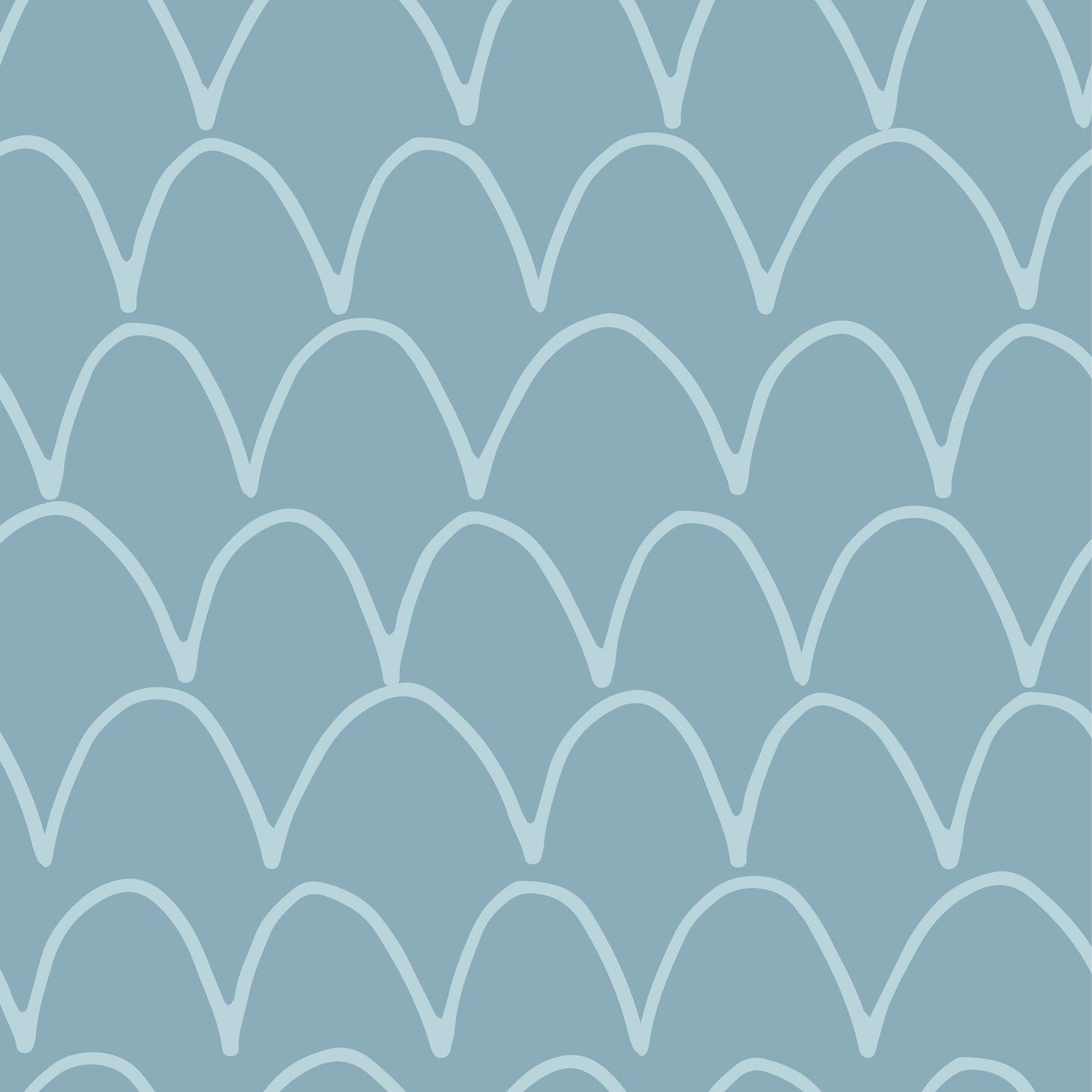 Arch Lines Light Blue Vinyl Furniture Wrap