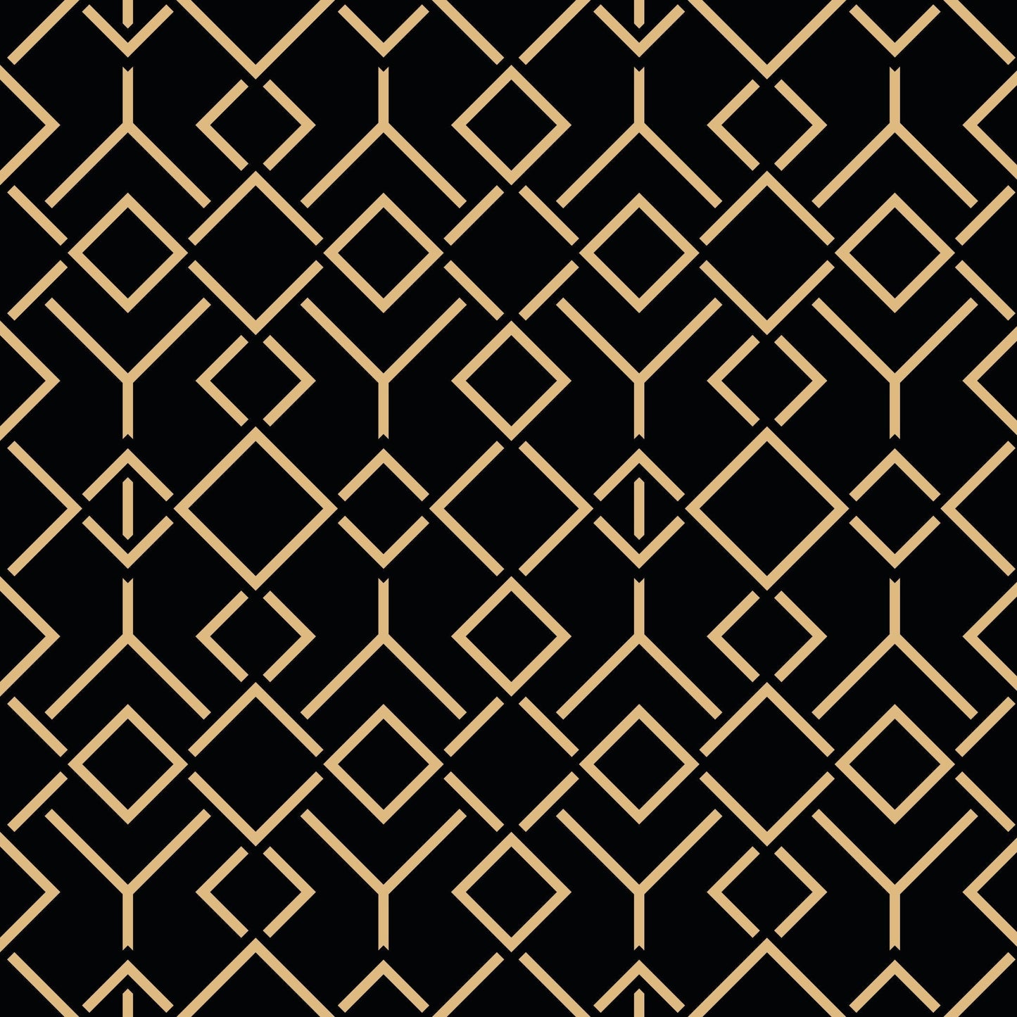 Art Deco Gold Geometric Pattern Vinyl Wrap