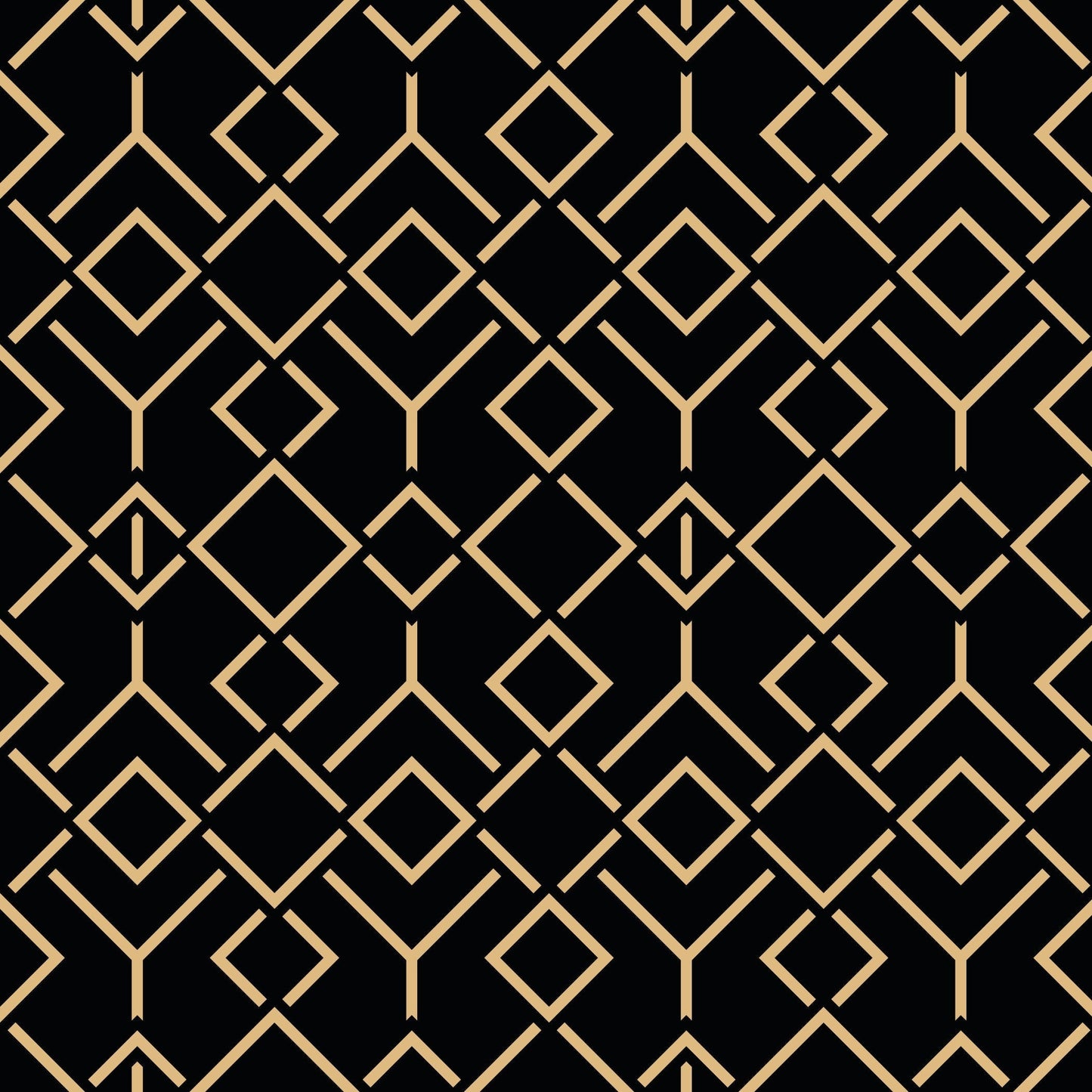 Art Deco Gold Geometric Pattern Vinyl Wrap