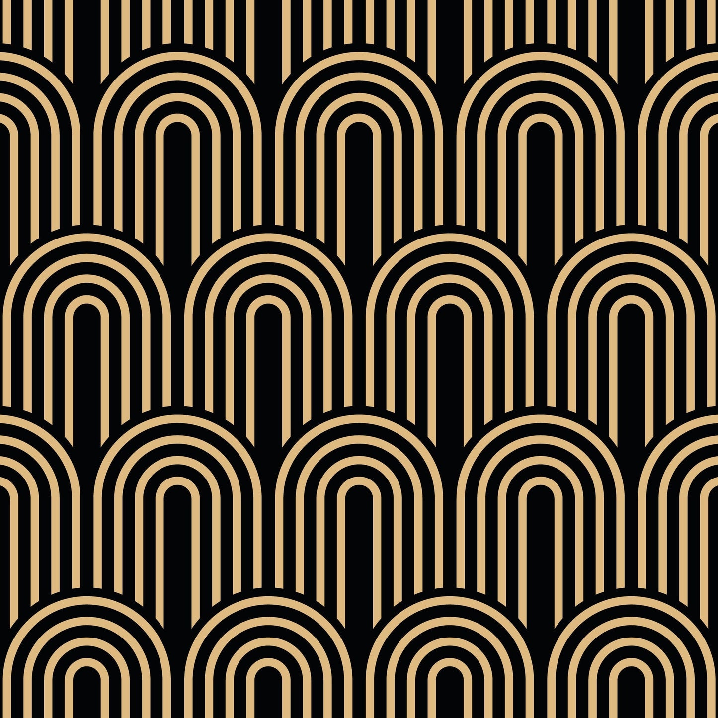 Art Deco Gold Arch Vinyl Window/Furniture Wrap