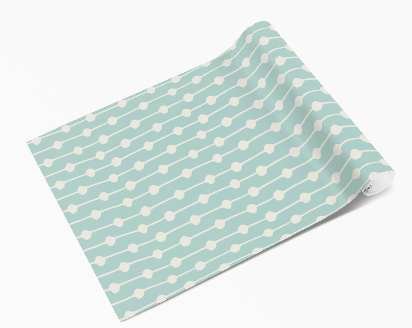 Mint Green Circle & Line Vinyl Window/Furniture Wrap