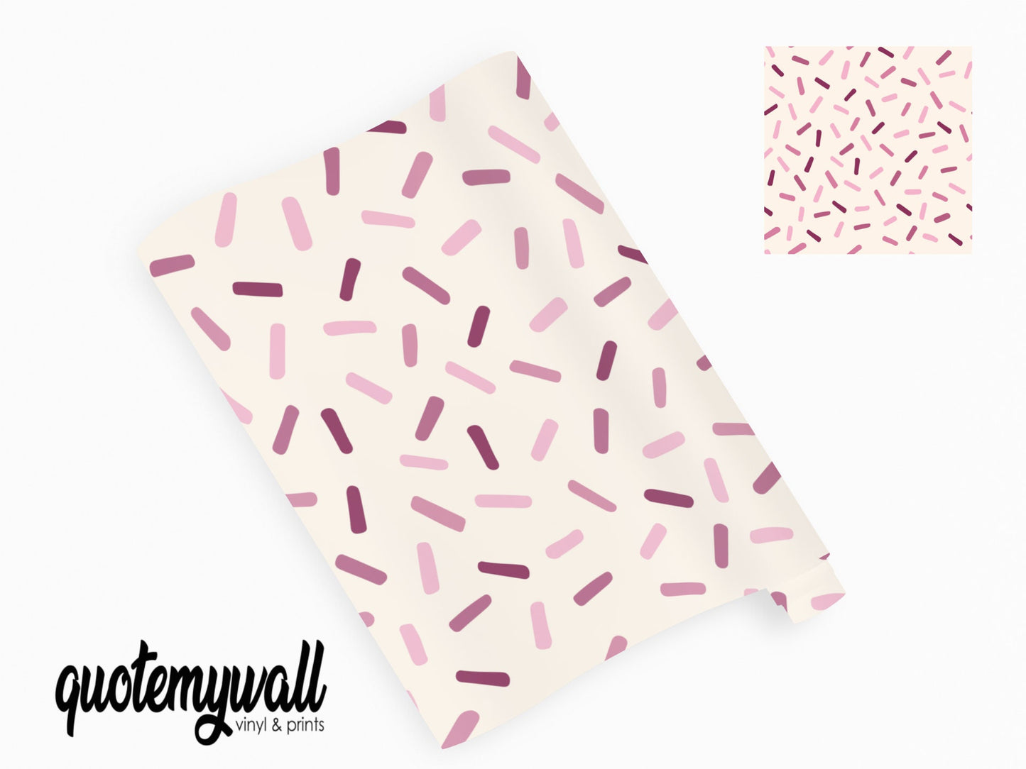 Pink Sprinkles Vinyl Window/Furniture Wrap