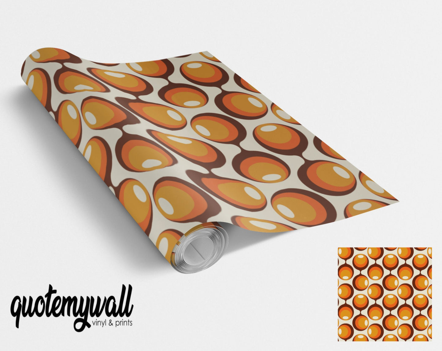 Retro Circles Pattern Vinyl Wrap