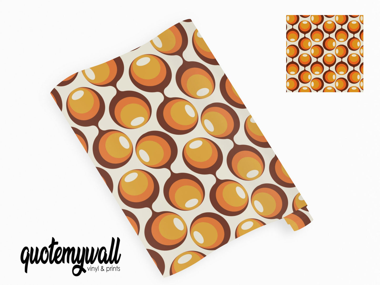 Retro Circles Pattern Vinyl Wrap