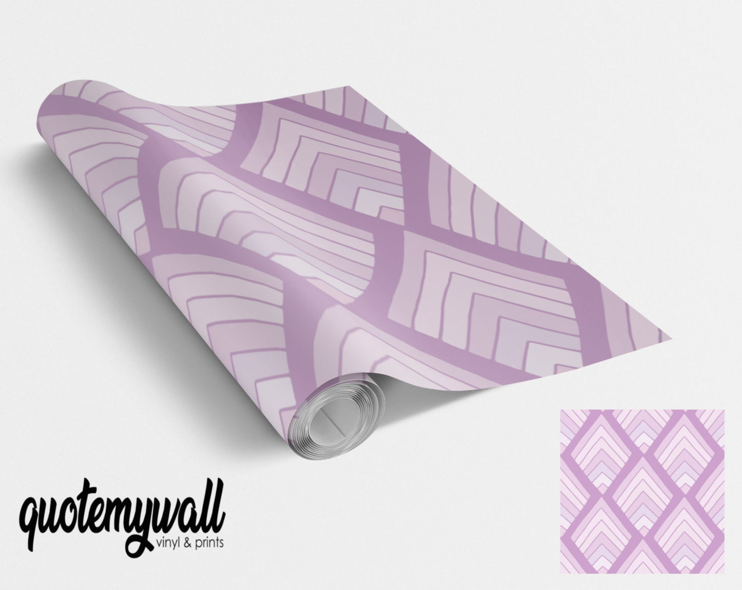 Lilac Geometric Diamonds Vinyl Furniture Wrap