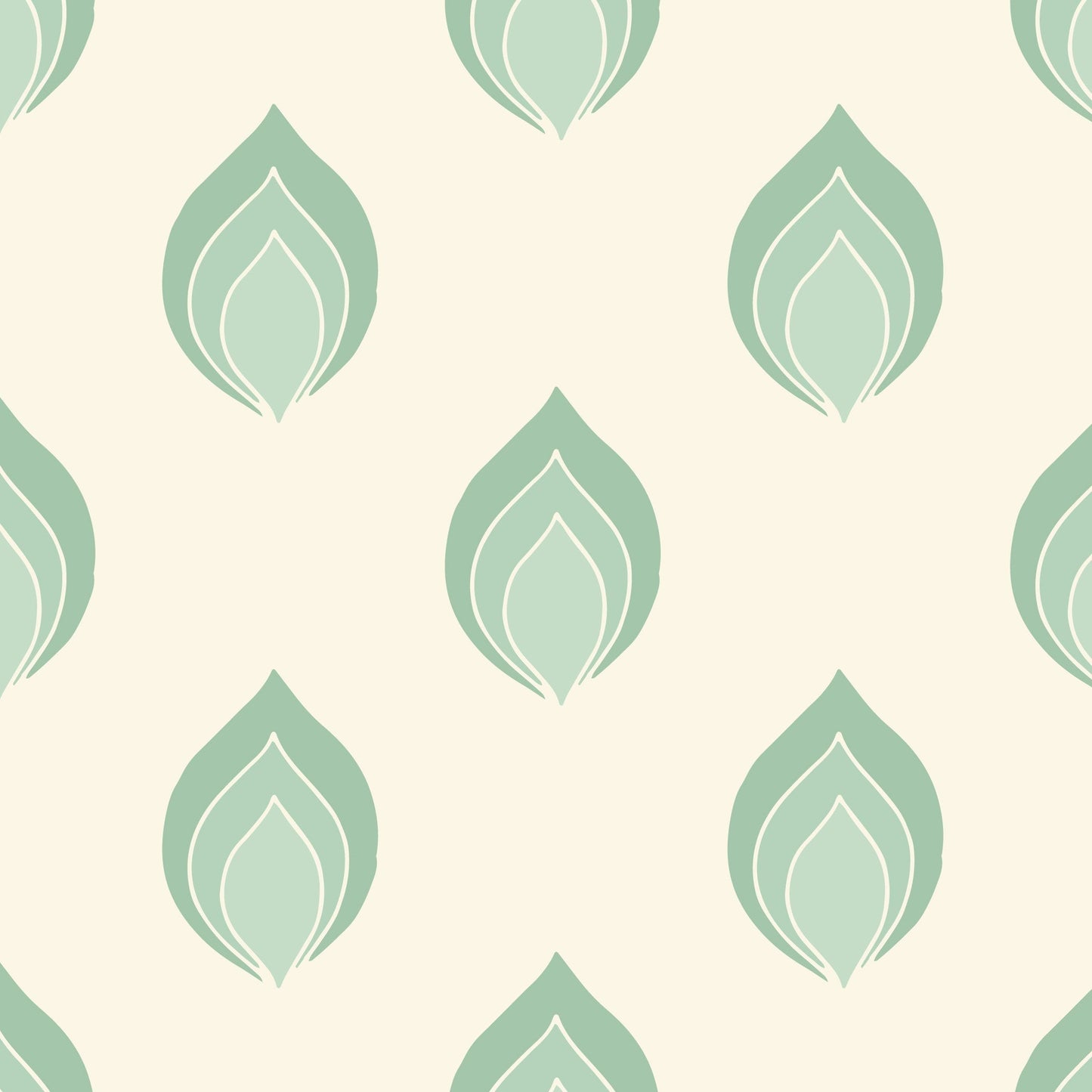Green Flames Pattern Vinyl Furniture Wrap