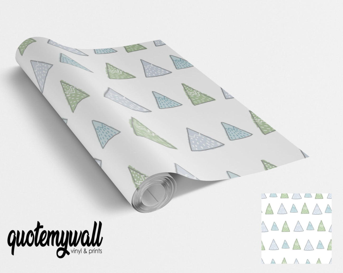 Pastel Hand Drawn Mountains Pattern Vinyl Wrap