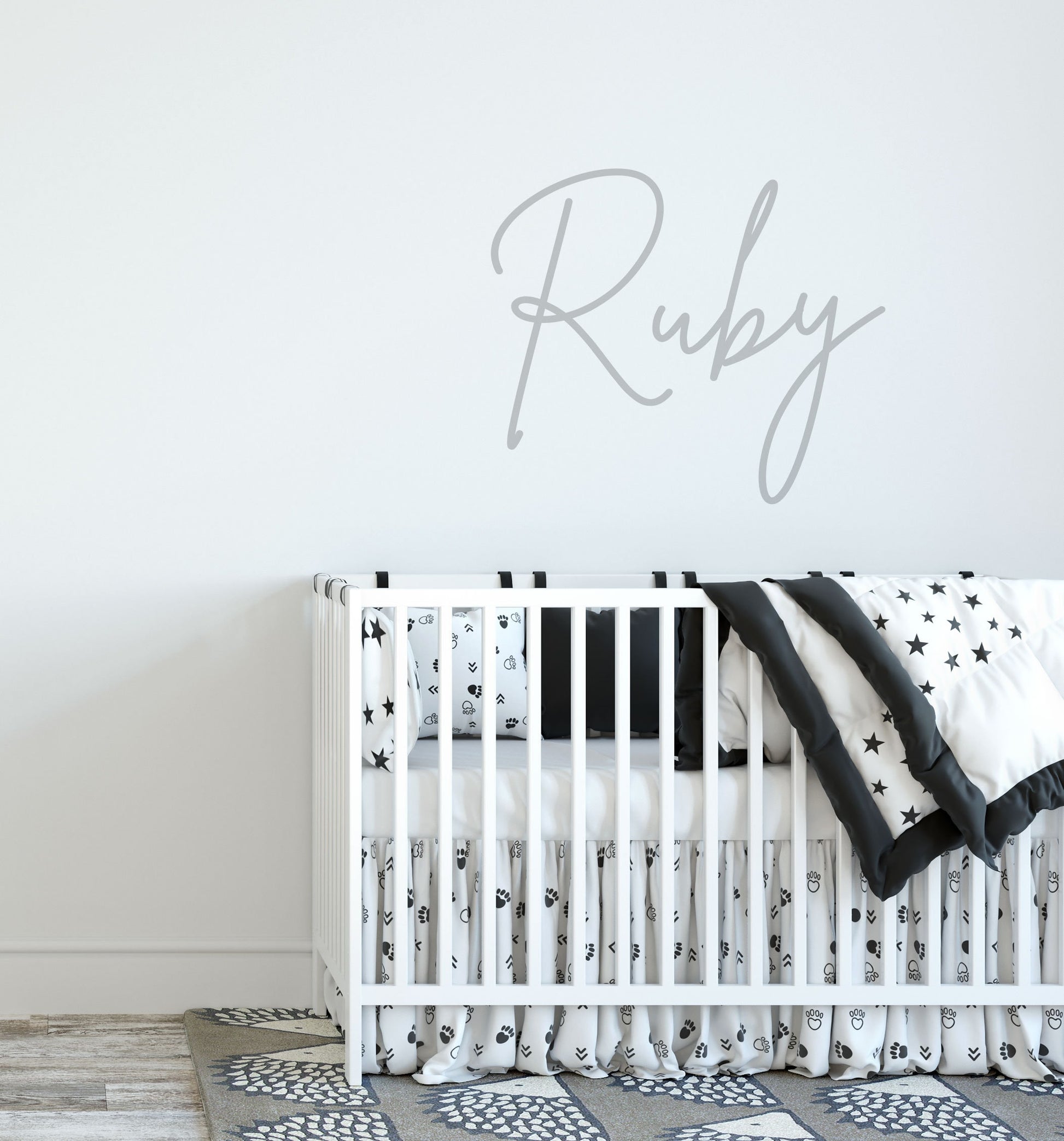 Personalised Name Wall Sticker Decal Customised Children's Vinyl Wall Art For Kids Rooms Nursery