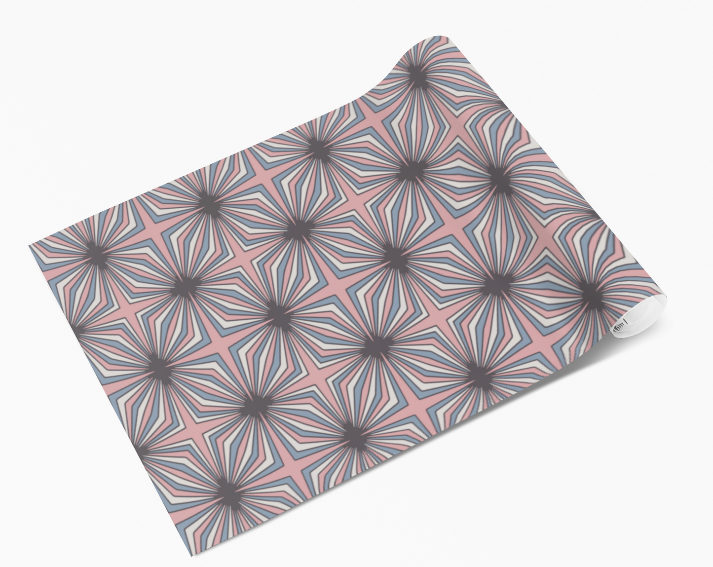 Pink/Blue Trippy Star Lines Self Adhesive Vinyl