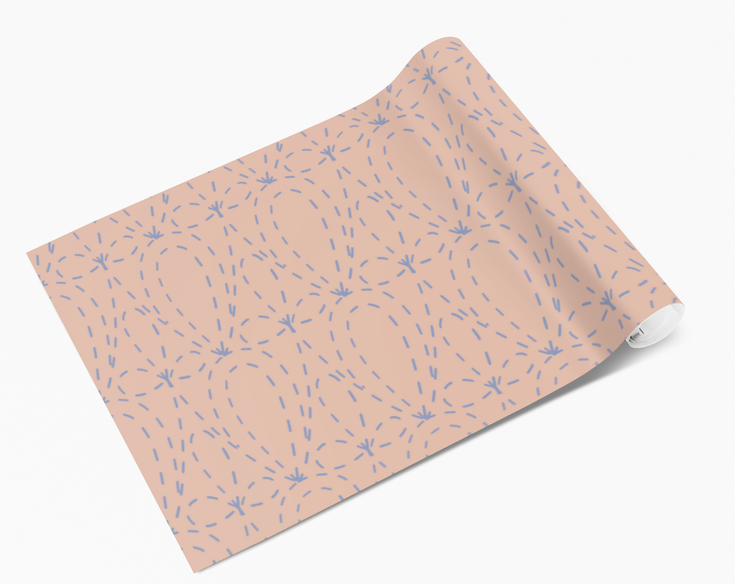 Peach Dotty Loops Self Adhesive Wrap