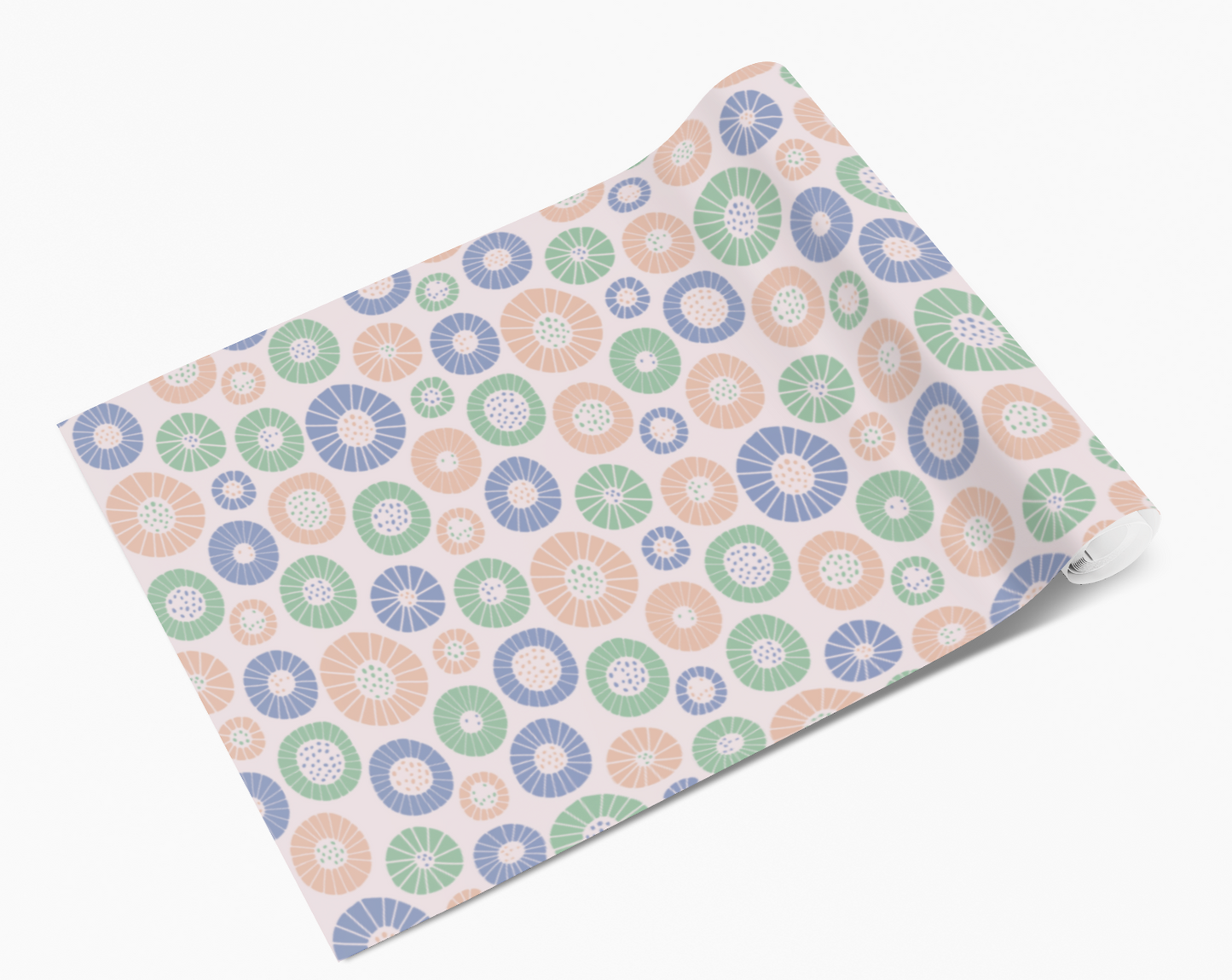 Pastel Shell Blobs Vinyl Furniture Sticker