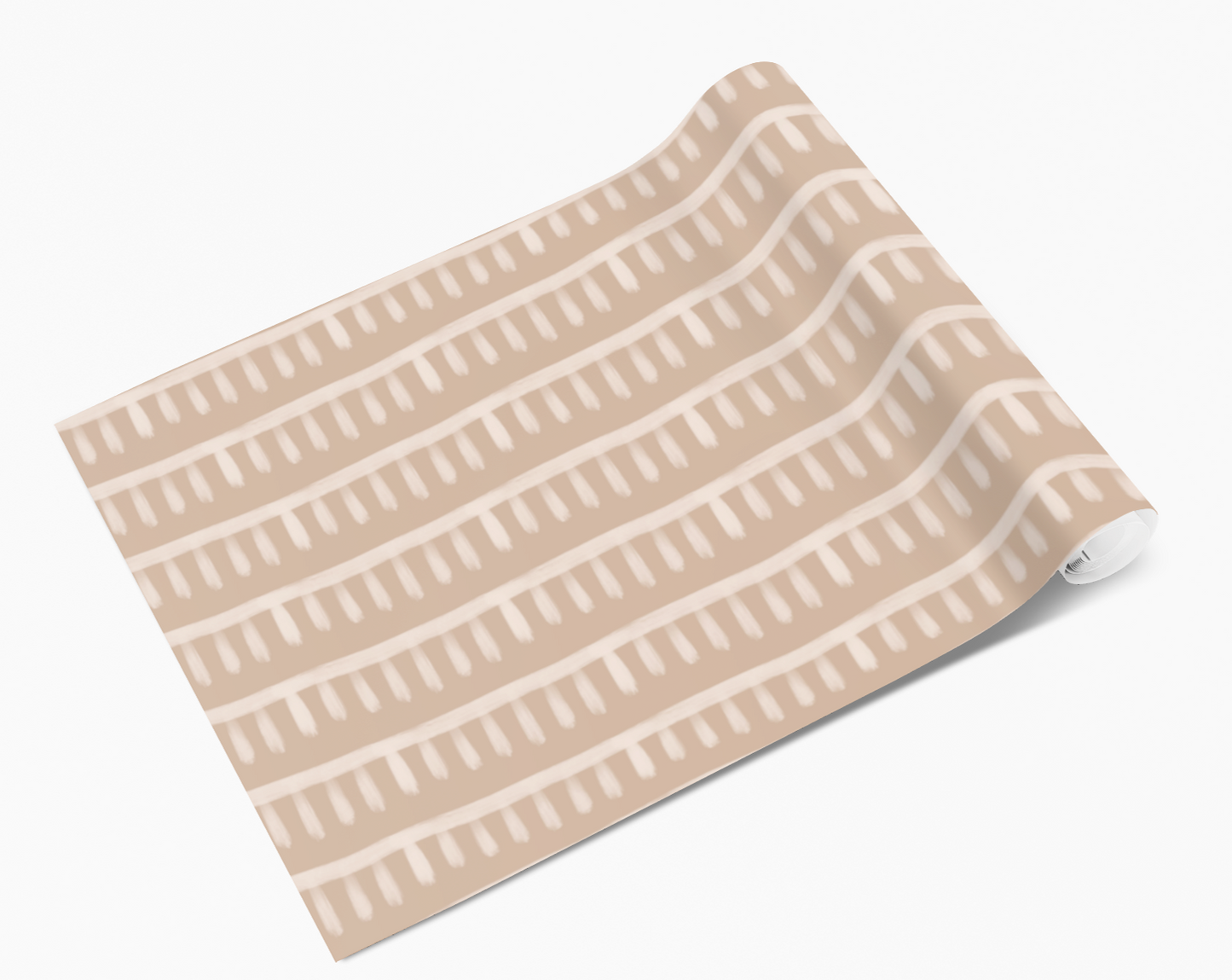Beige Line Dashes Self Adhesive Vinyl