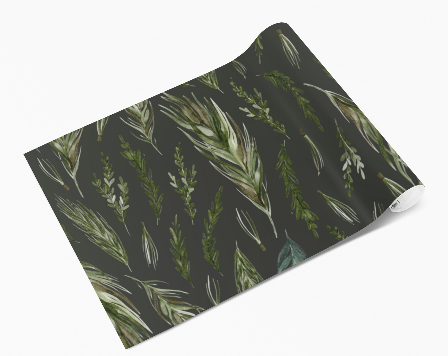 Dark Fern Twigs Branch Sprigs Self Adhesive Vinyl