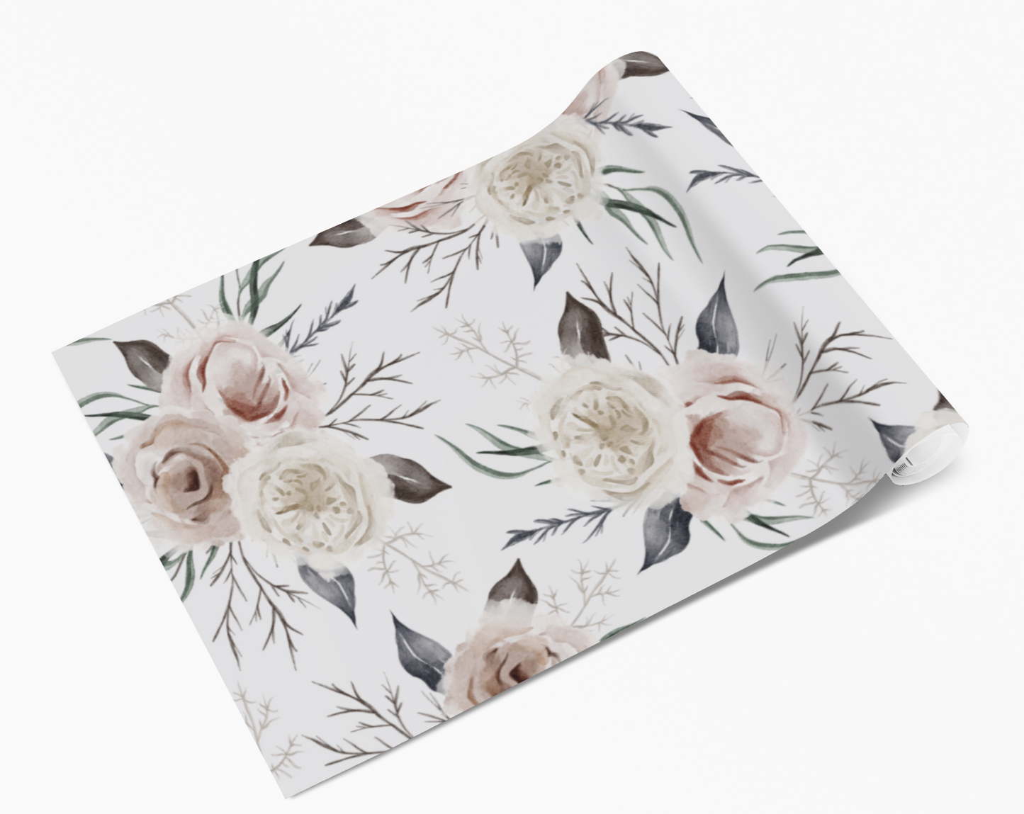 Creamy Blush Rose Posy Self Adhesive Vinyl