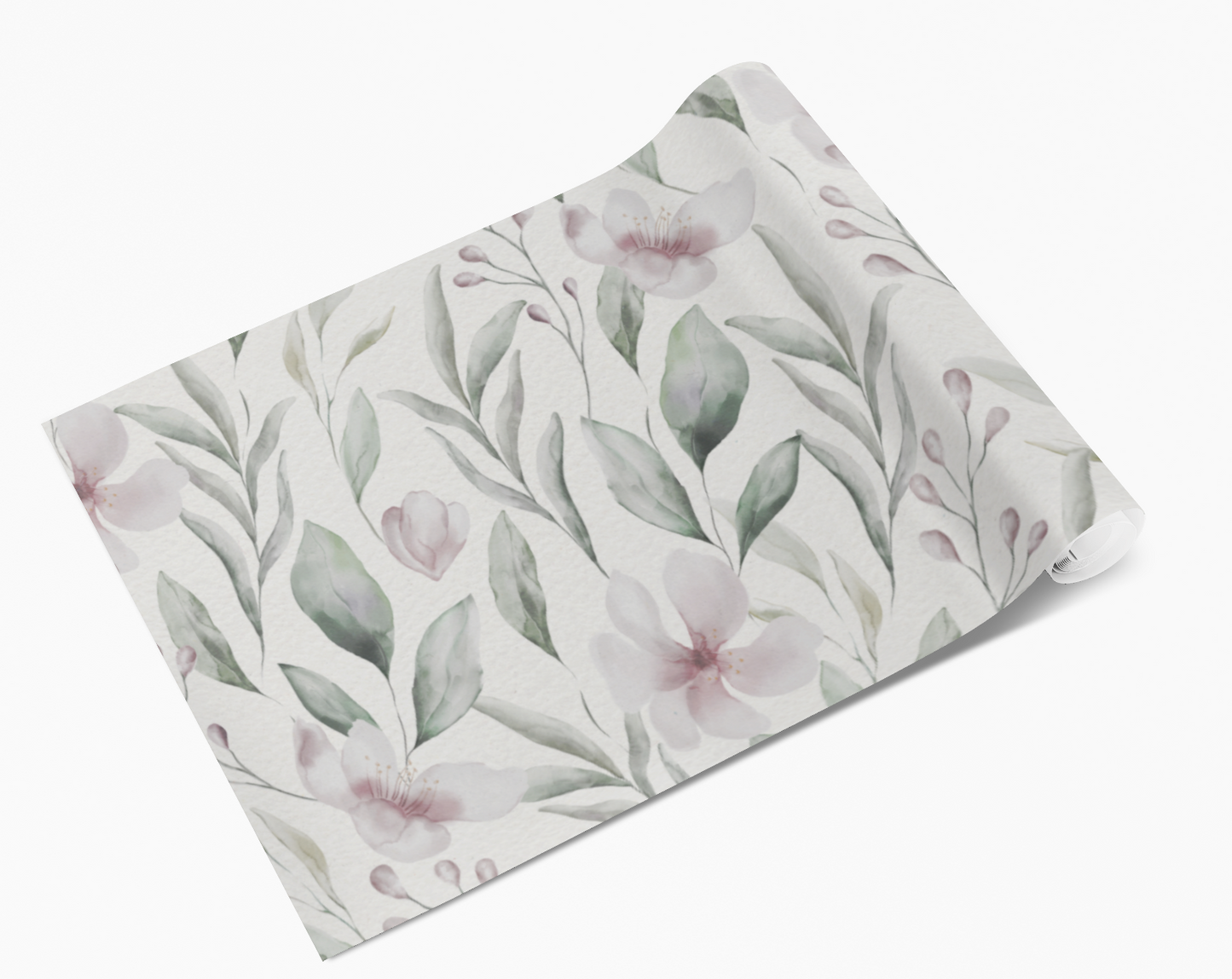 Blush Pink Petal & Myrtle Leaf Self Adhesive Vinyl