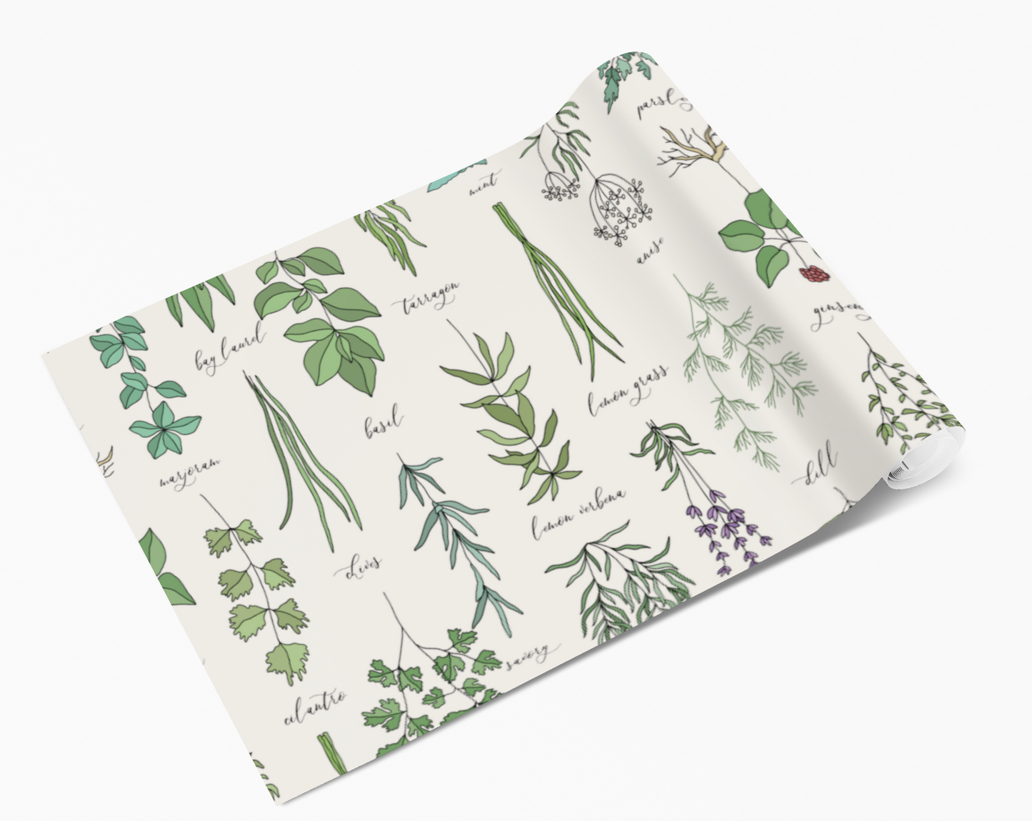 Colour Herbs Chart Self Adhesive Vinyl