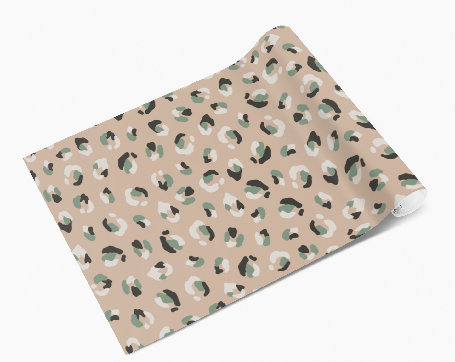 Safari Khaki Leopard Print Jungle Self Adhesive Vinyl
