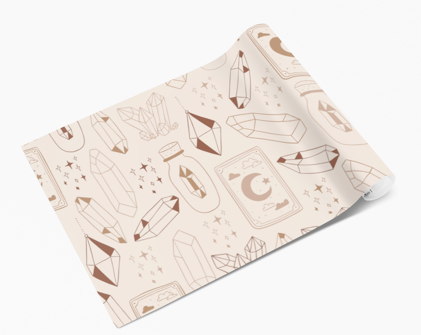 Cream Mystical Crystal Outlines Self Adhesive Vinyl