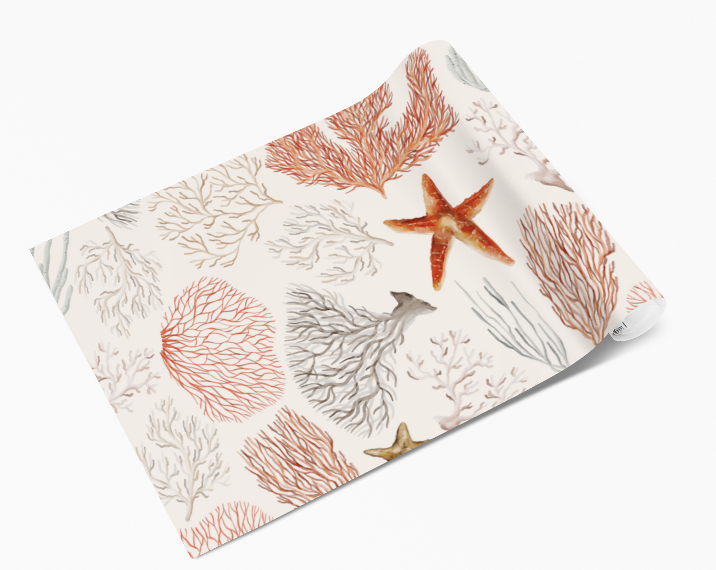 Seaside Coral Shells Starfish Self Adhesive Vinyl