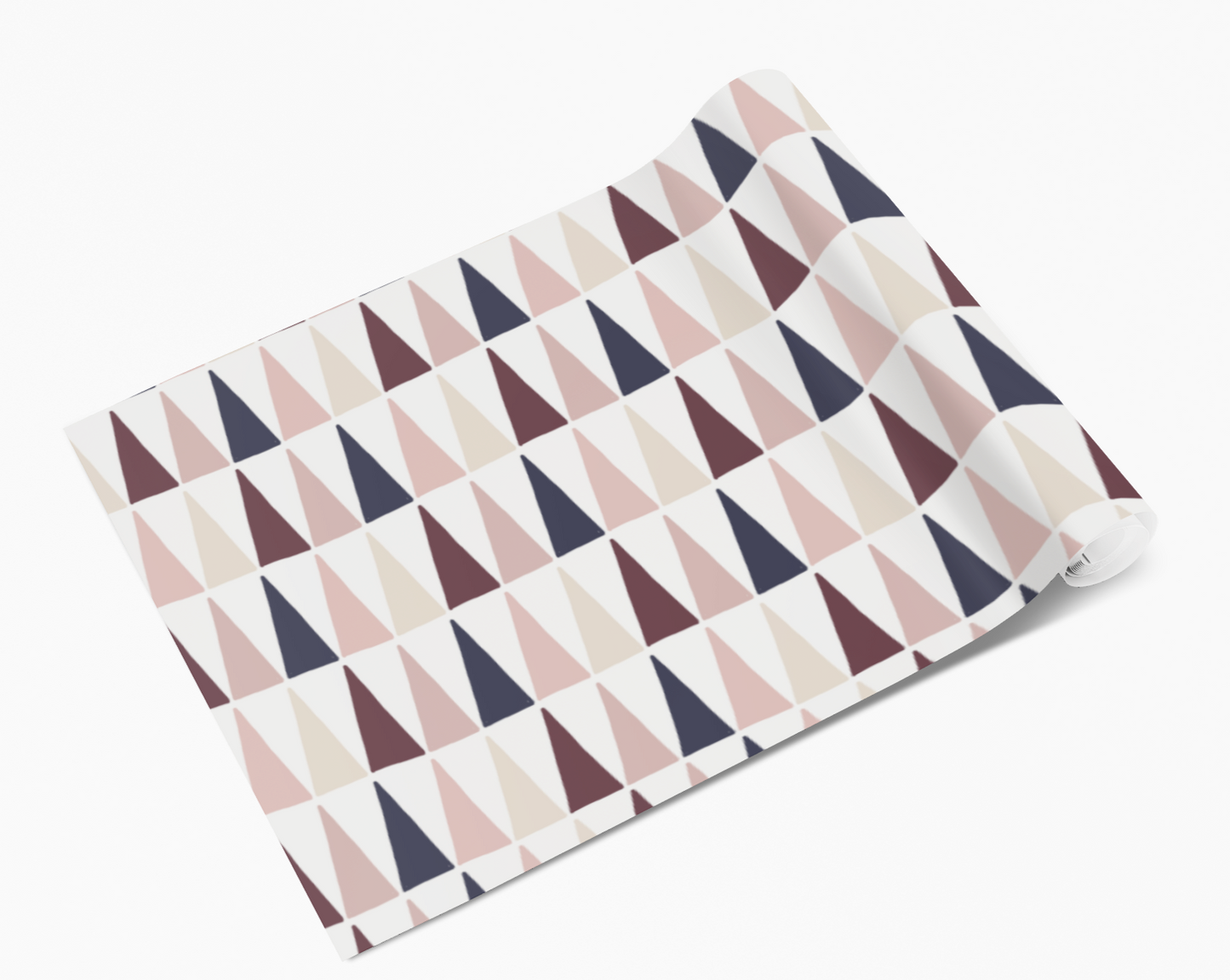 Navy Blush Triangles Print Vinyl Furniture Sticker