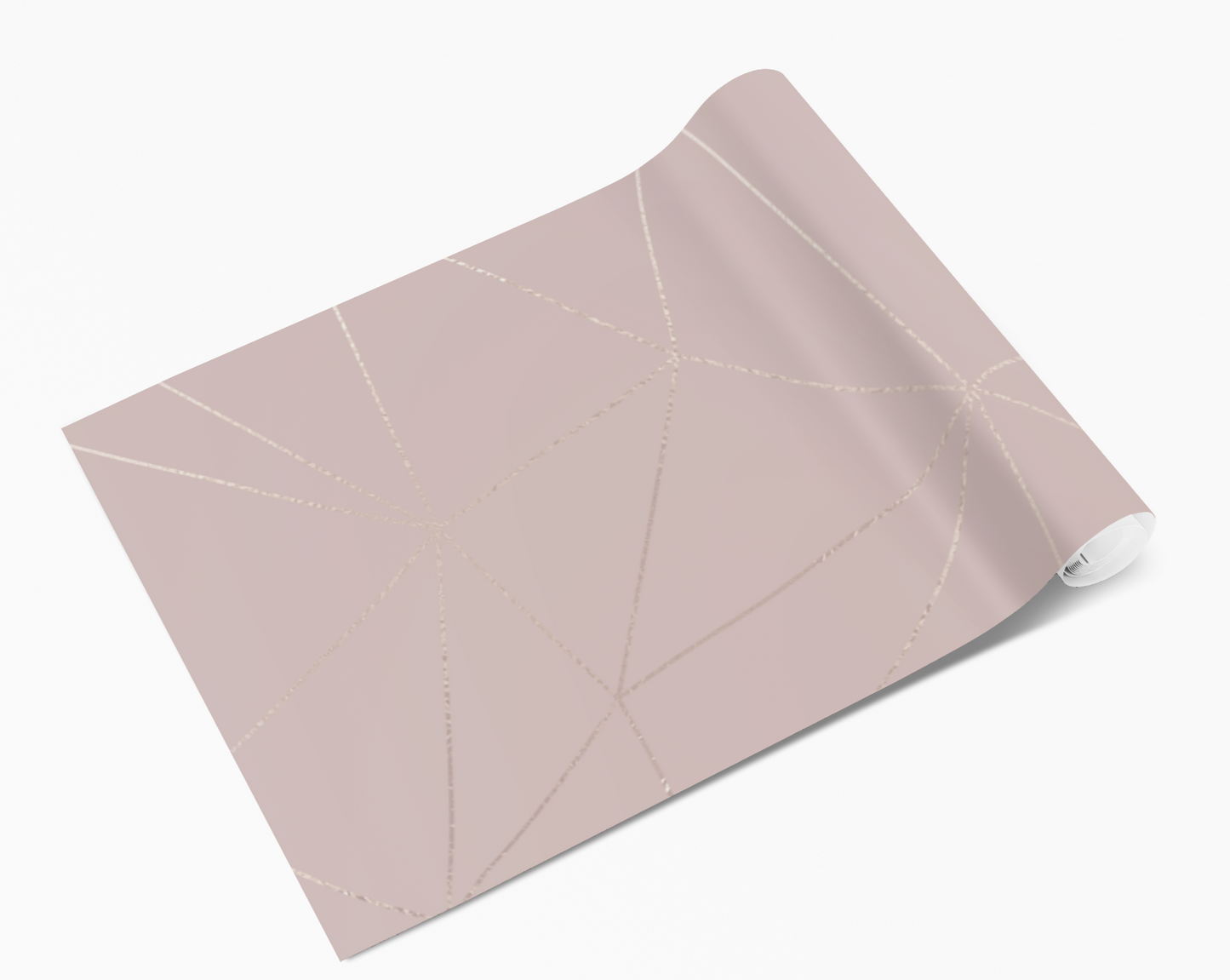 Blush Pink Gold Abstract Line Design Self Adhesive Vinyl