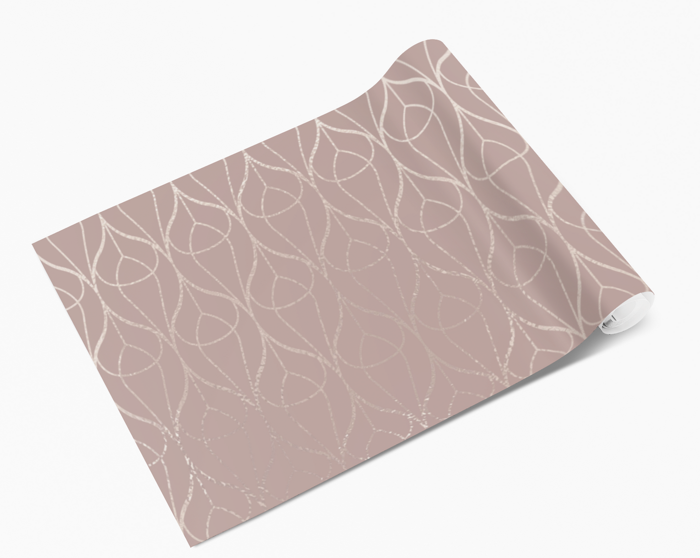 Pink Metallic Effect Line Baubles Self Adhesive Vinyl