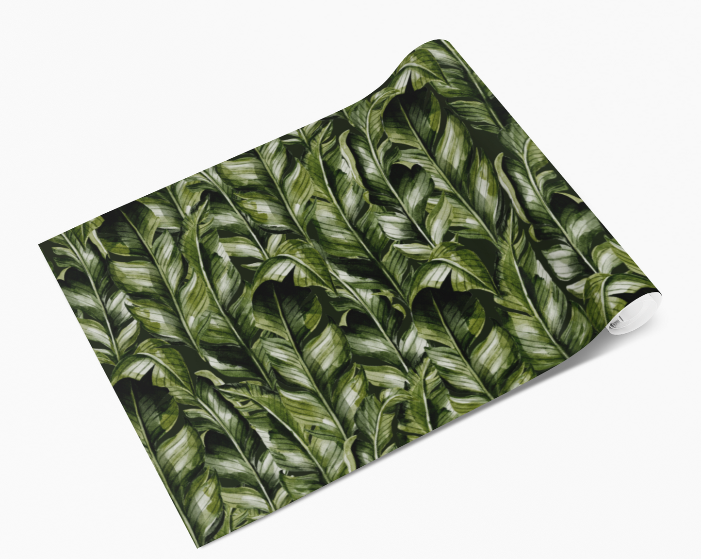 Tropical Green Banana Leaves Self Adhesive Vinyl