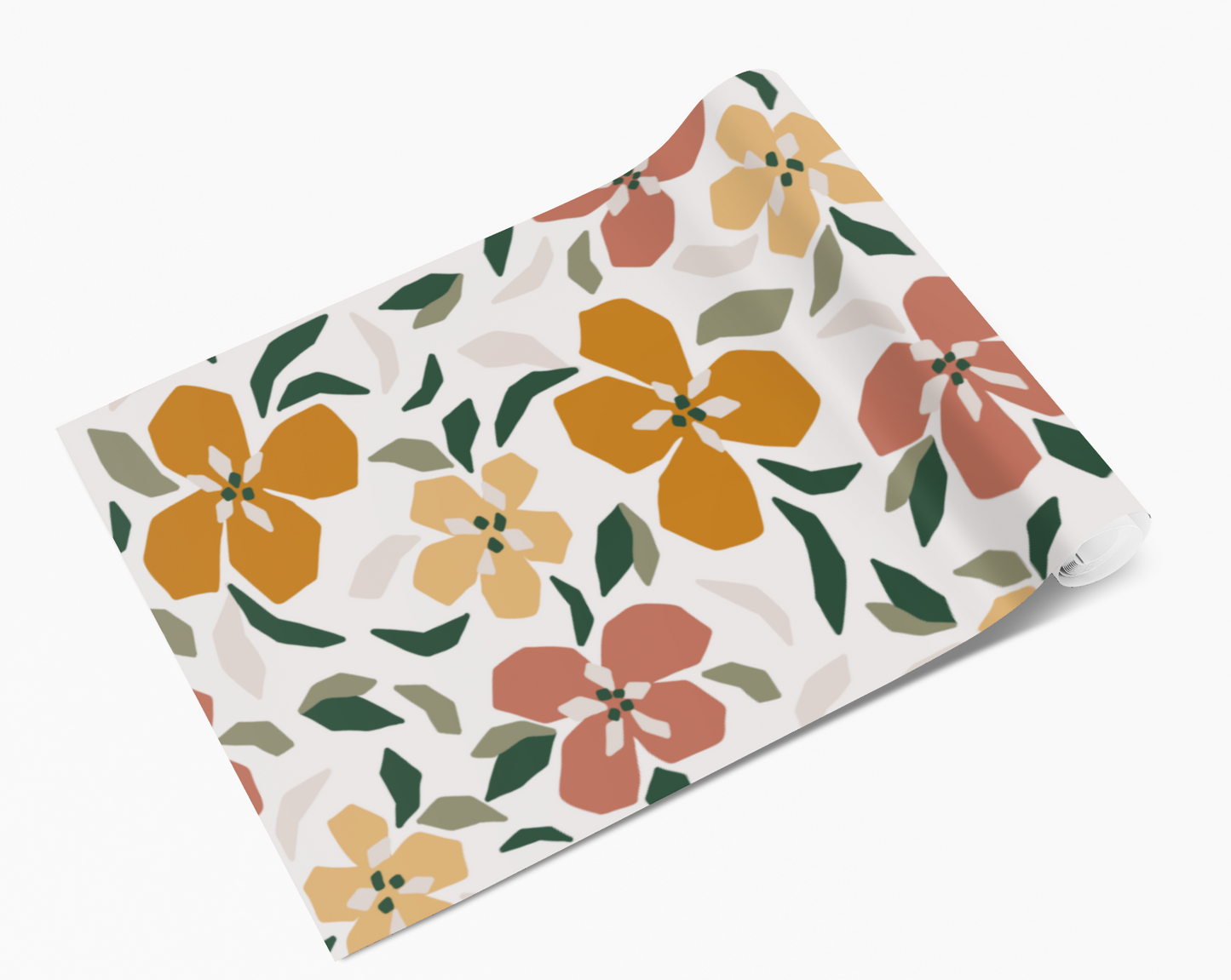 Burnt Orange Pansy Flowers Self Adhesive Vinyl