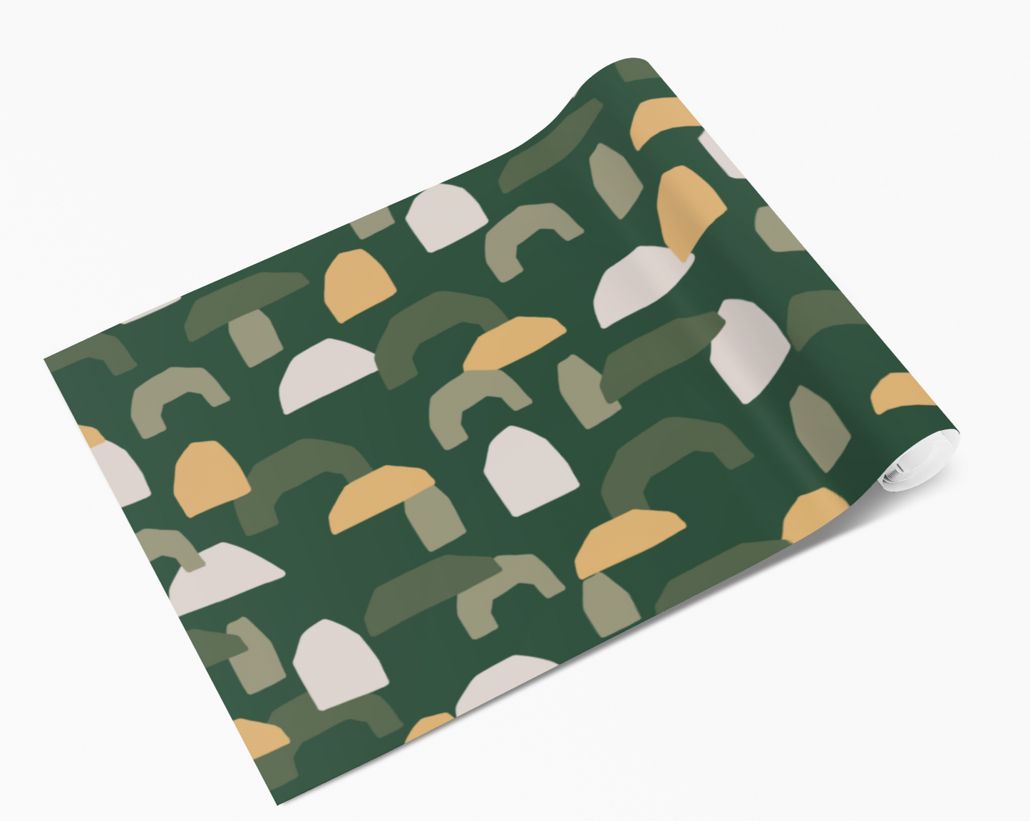 Green Abstract Shapes Vinyl Furniture Sticker